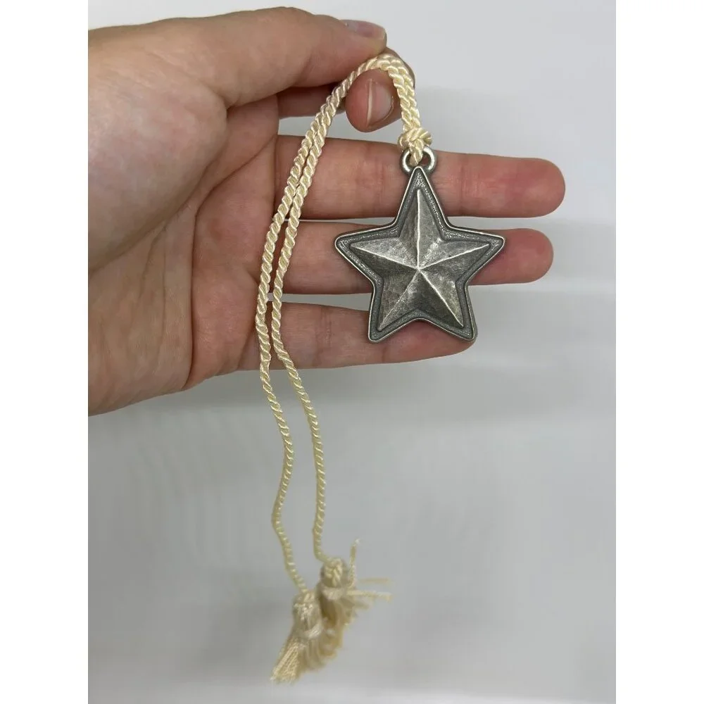 VTG Longaberger 2001 Whistle-Stop Tie-On Collectors Club Star Ornament Tassels‎